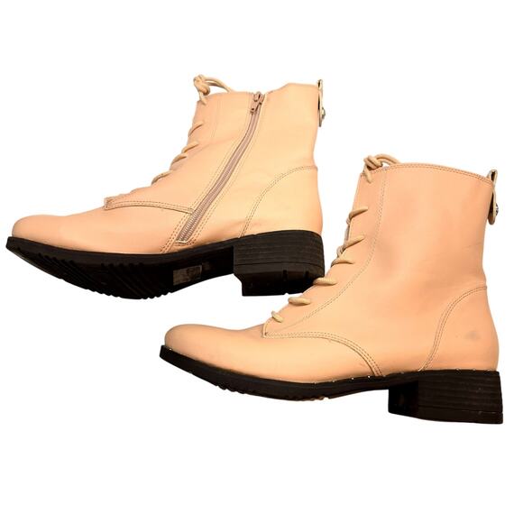 Bamboo 9 Women's Shoes Closed Toe Pink Laces Boots Booties - Picture 2 of 8